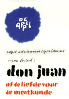 affiche Don Juan of de liefde voor de meetkunde ontwerp Jan Bons