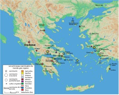 Orakelplaatsen in Griekenland