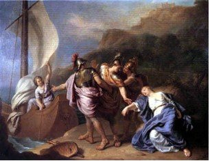 Charles le Brun - Theseus verlaat Ariadne