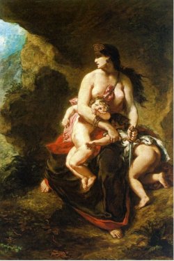 Delacoix-Medea doodt haar kinderen