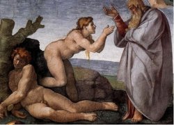 Michelangelo Buonarroti-De schepping van Eva