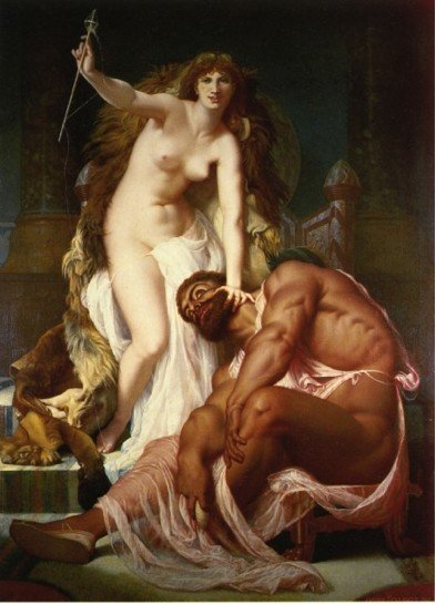 Gustave Boulanger, Herakles aan de voeten van Omphale