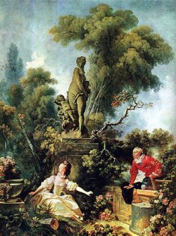 Jean Honor� Fragonard, De geheime ontmoeting (1771)