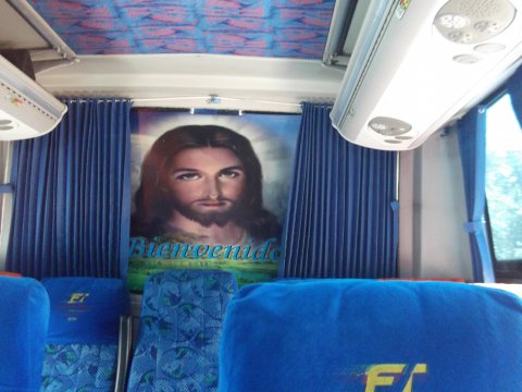 Jezus in de bus