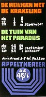 affiche De tuin van het paradijs en De heiligen met de krakeling ontwerp Jan Bons