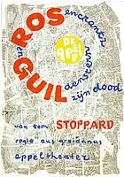 affiche Rosencrantz en Guildenstern zijn dood ontwerp Jan Bons