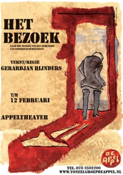 affiche Het bezoek ontwerp Aus Greidanus